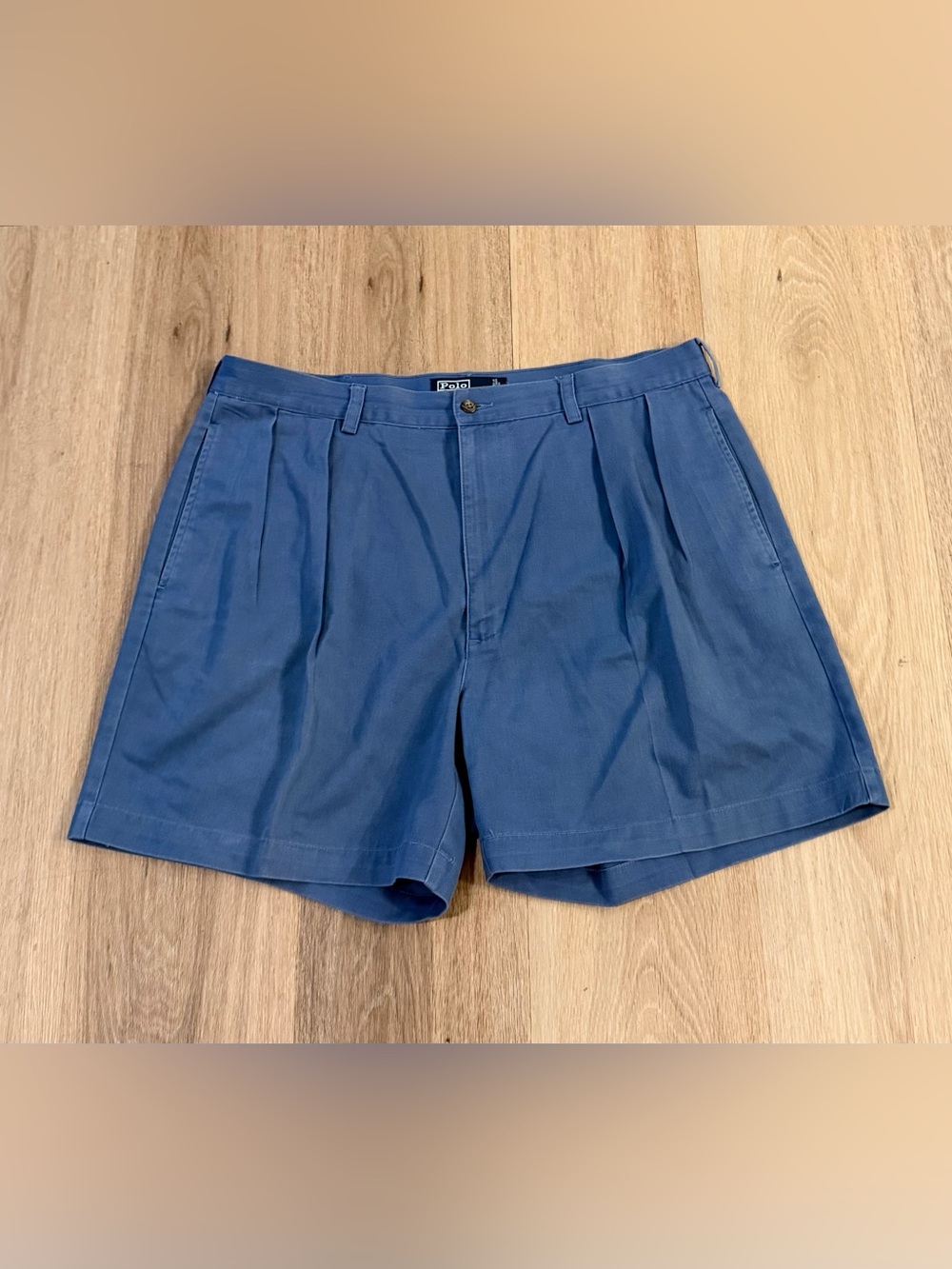 Polo by Ralph Lauren Andrew Short Men’s Chino Vintage Pleated Preppy size 38